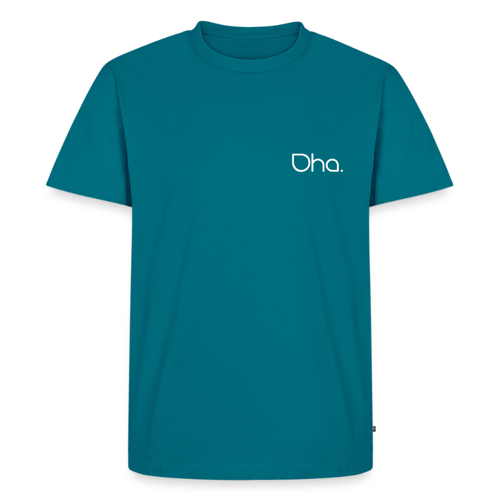 Oha - Herren Premium T-Shirt (weiß) - Petrol