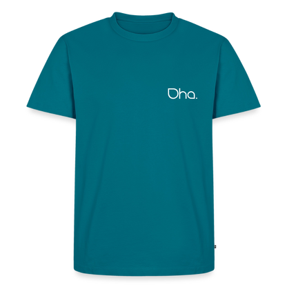 Oha - Herren Premium T-Shirt (weiß) - Petrol