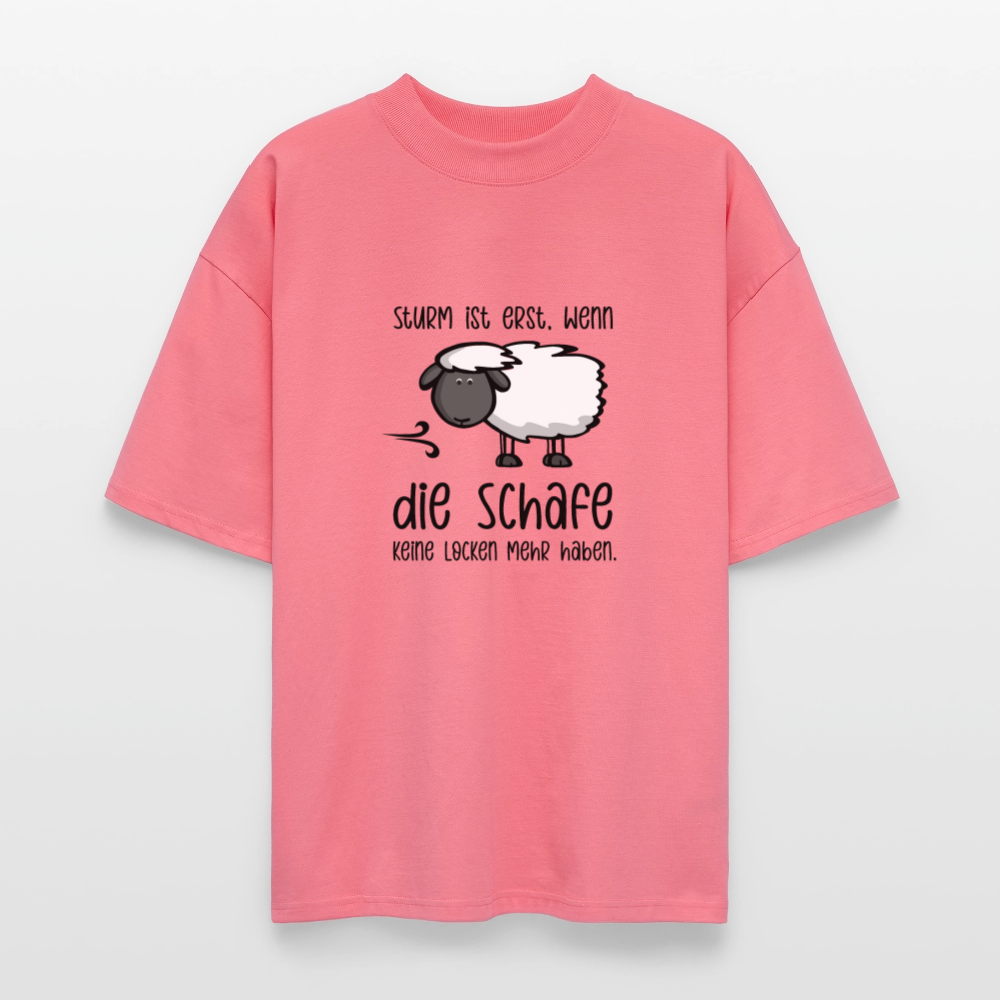 Unisex Oversize Bio-T-Shirt - Schaf - Pink 