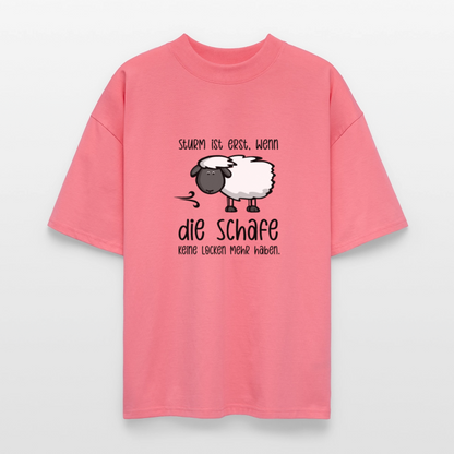 Unisex Oversize Bio-T-Shirt - Schaf - Pink 
