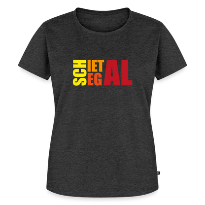 Damen Premium Bio T-Shirt - Schietegal - Anthrazit meliert