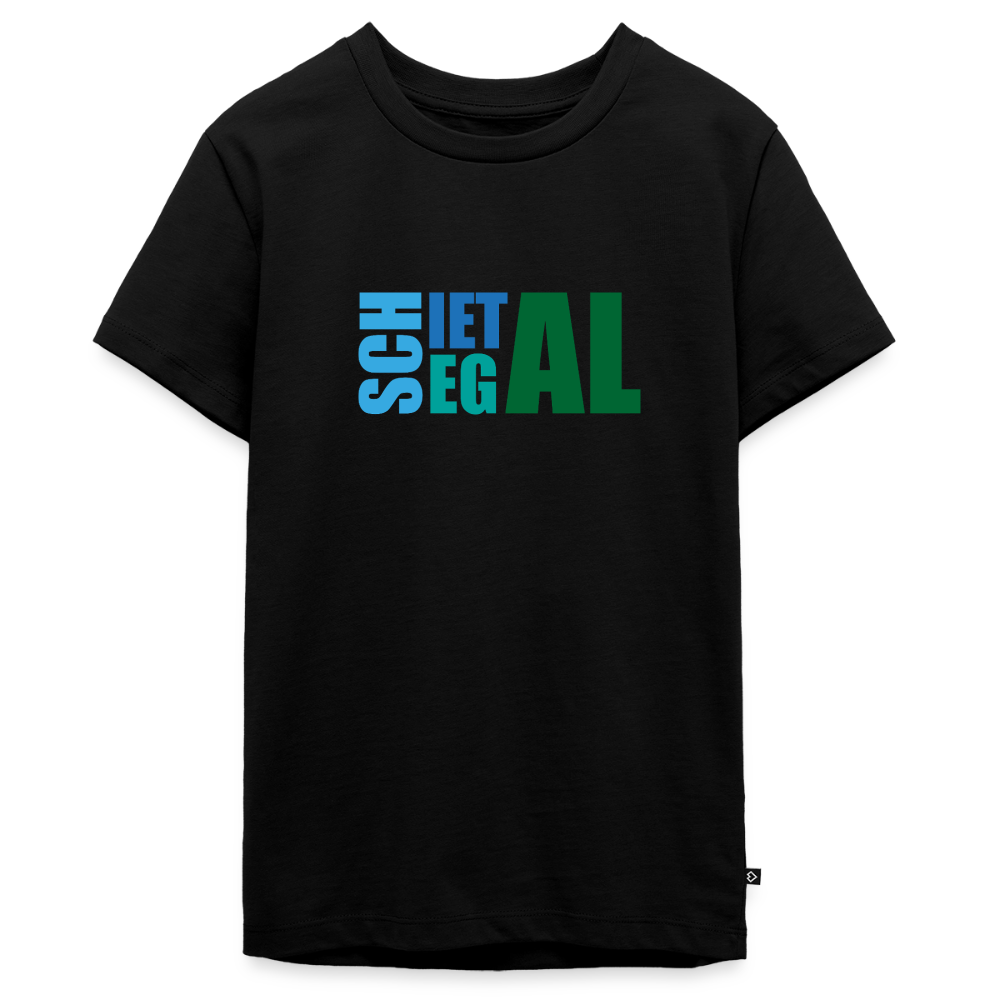 Teenager Premium T-Shirt "Schietegal" - Schwarz