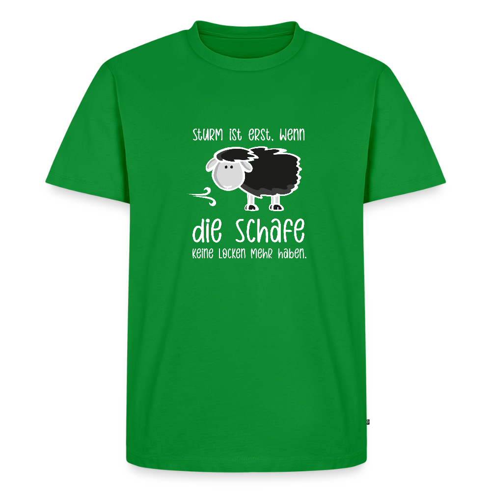 Herren Premium Bio T-Shirt - Schaf (weiss) - Grün