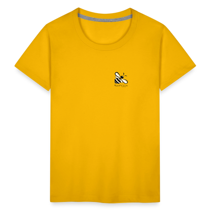 Kinder Premium T-Shirt - Plüschmoors - Sonnengelb