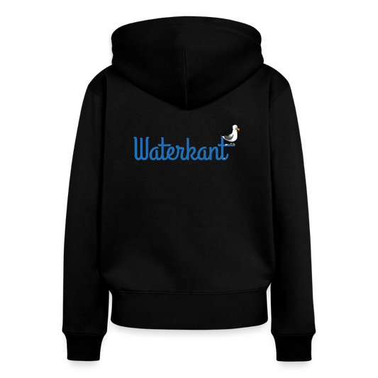 Frauen Premium Kapuzenjacke - Waterkant - Schwarz