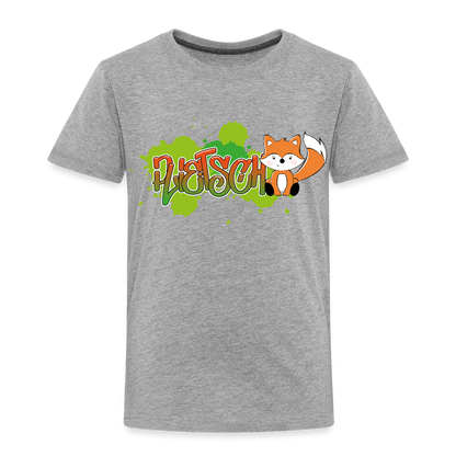 Kinder Premium T-Shirt - plietsch Voss - Grau meliert