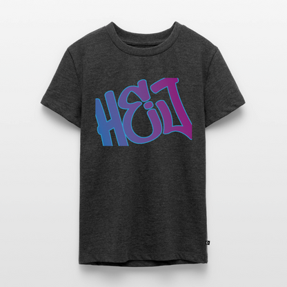 Teenager Premium T-Shirt "Hej" - Anthrazit meliert
