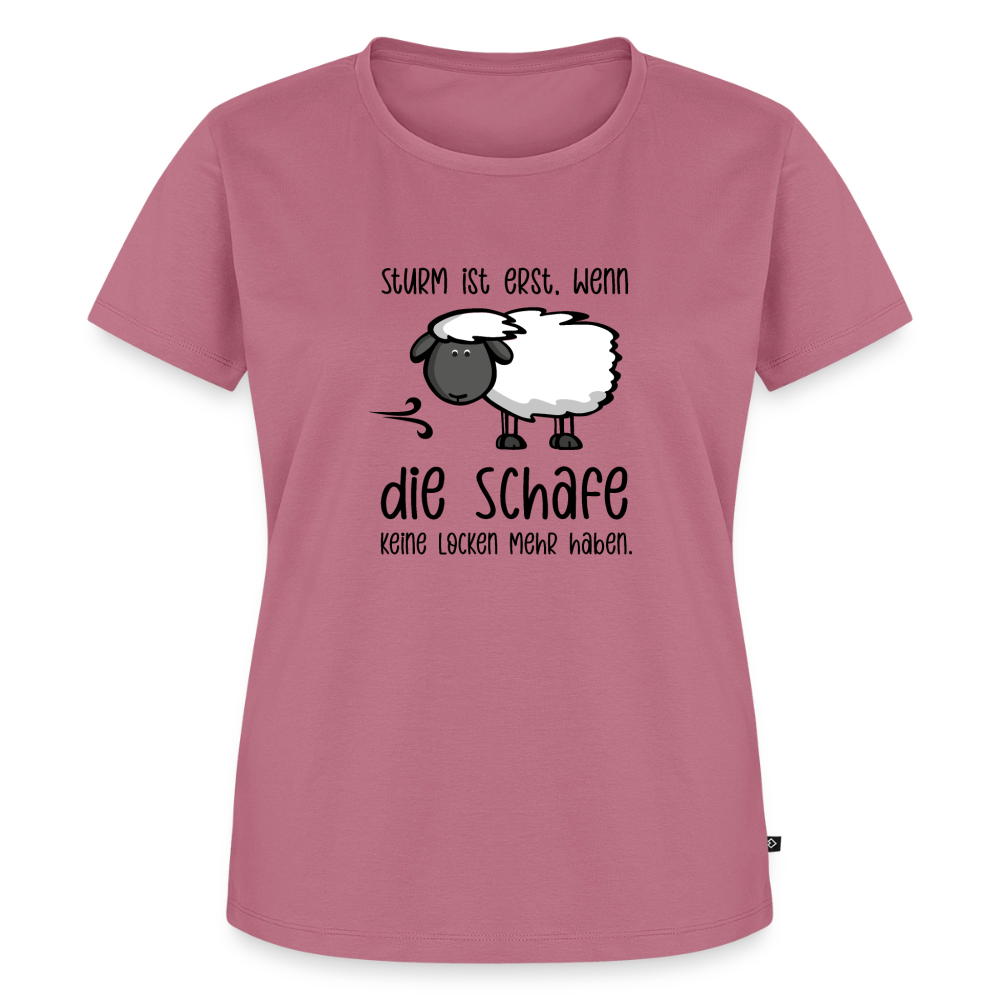 Damen Premium Bio T-Shirt - Schaf - Mauve