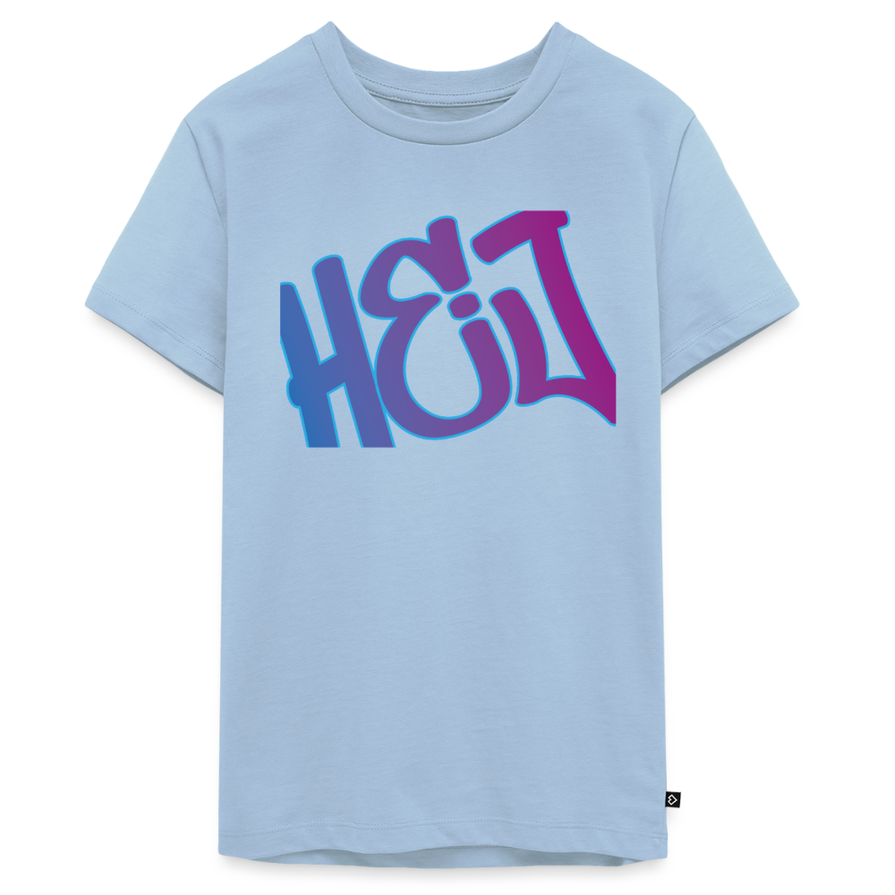 Teenager Premium T-Shirt "Hej" - Hellblau