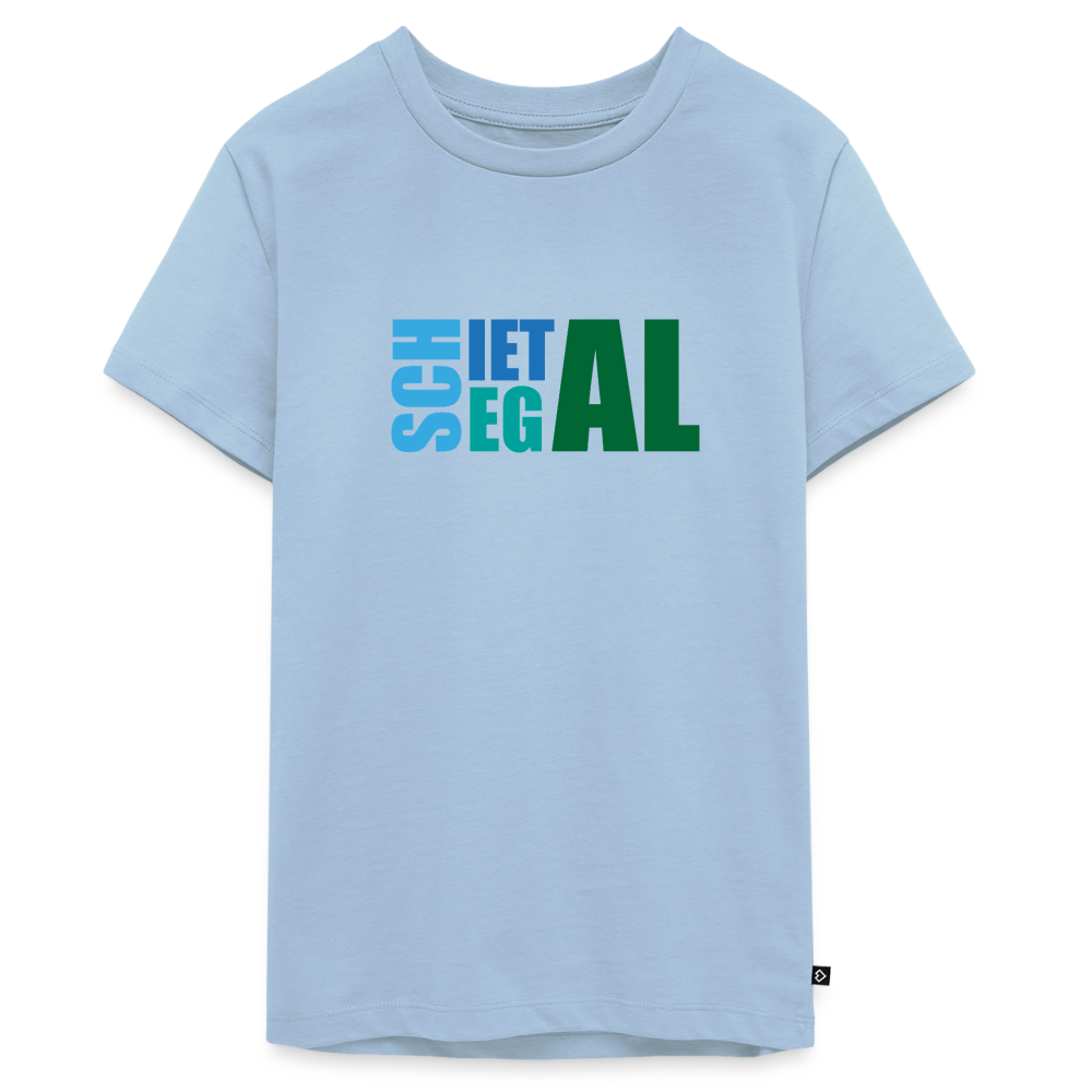 Teenager Premium T-Shirt "Schietegal" - Hellblau