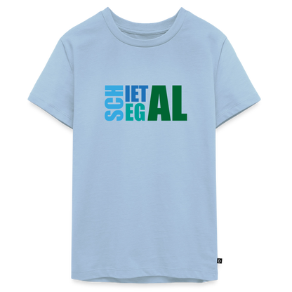 Teenager Premium T-Shirt "Schietegal" - Hellblau