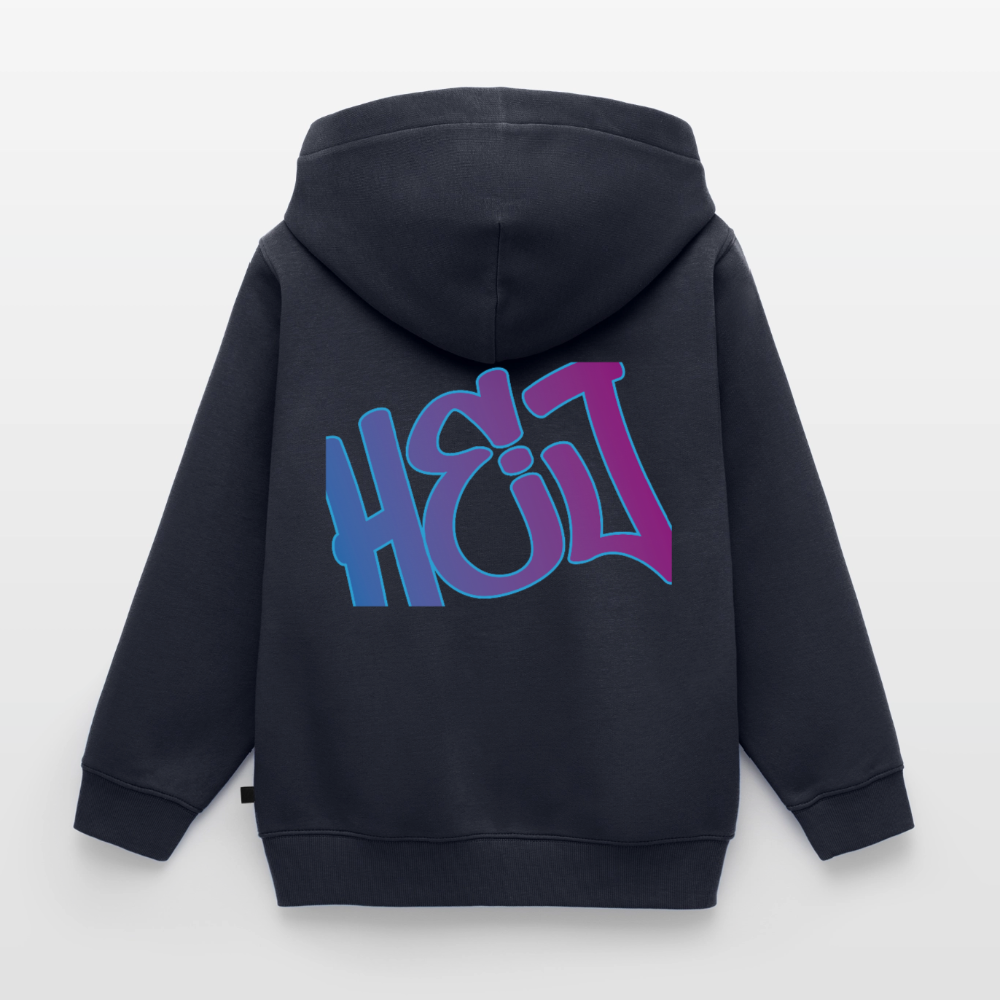 Kinder/Teenager Premium Hoodie "Hej" - Navy