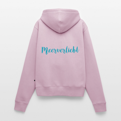 Damen Premium Kapuzenjacke - Meerverliebt - Altrosa