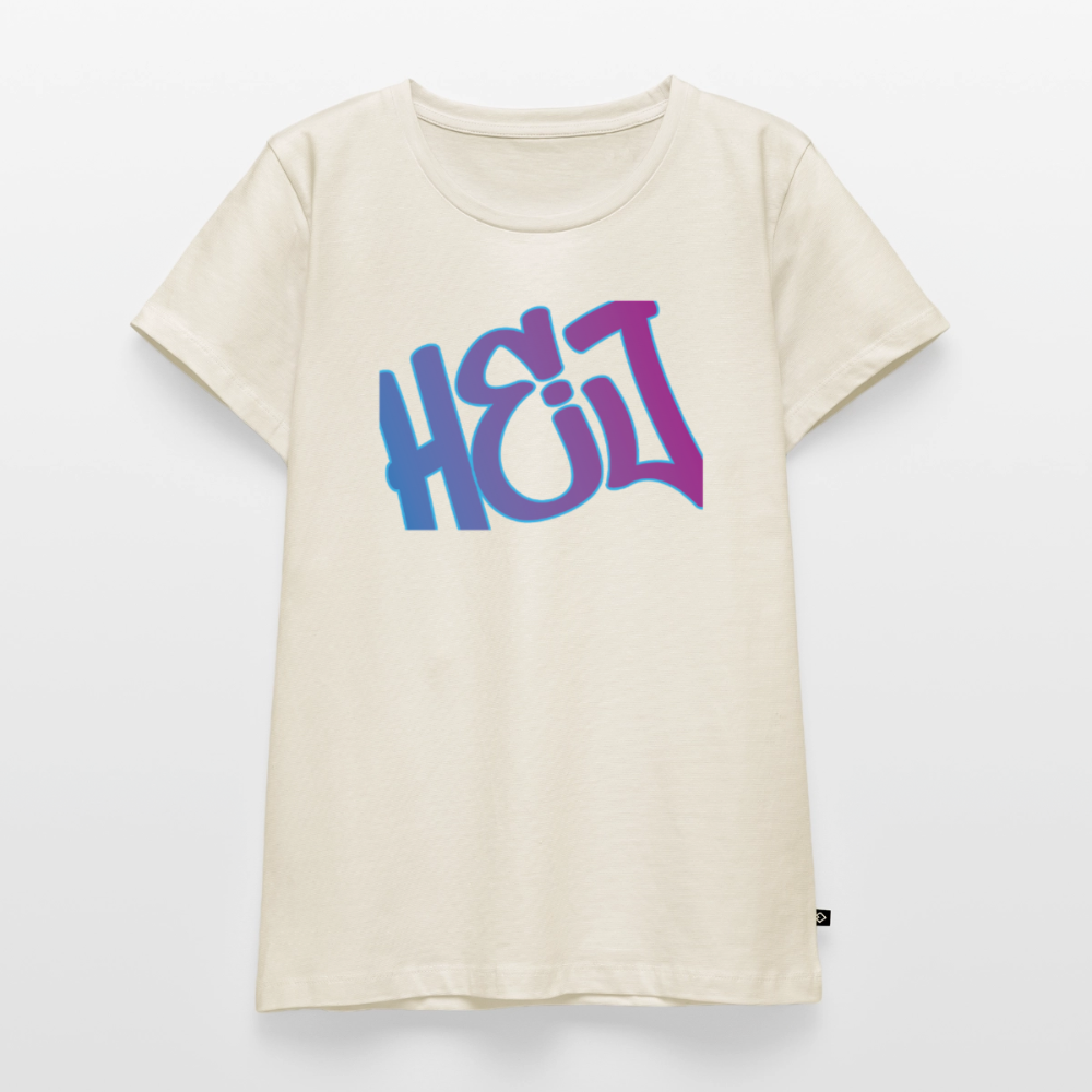 Damen Premium Bio T-Shirt - Hej - Naturweiß