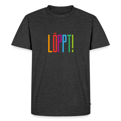 Herren Premium Bio T-Shirt - Löppt! - Anthrazit meliert