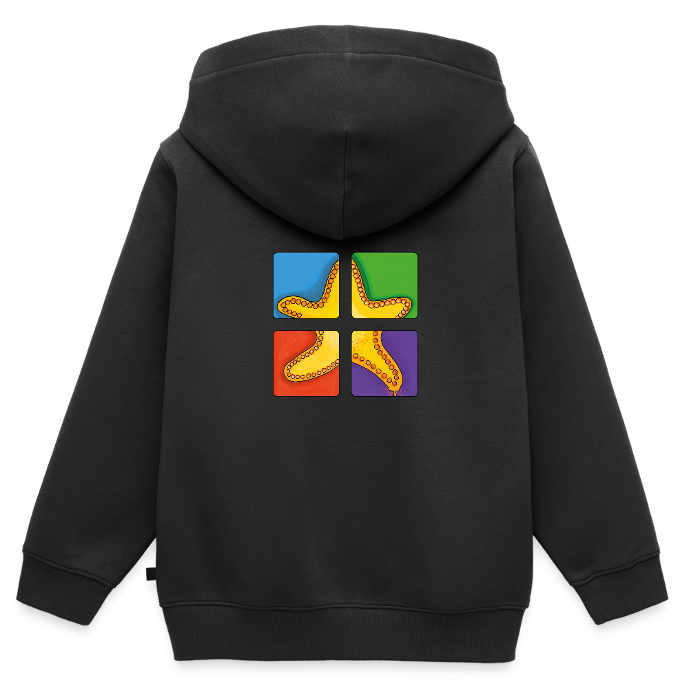 Kinder Premium Kapuzenjacke - Seestern - Schwarz