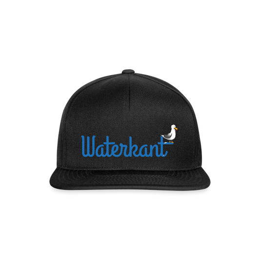 Snapback Cap - Waterkant - Schwarz/Schwarz