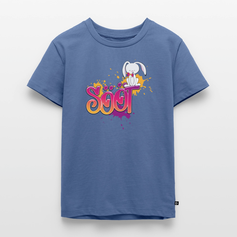 Kinder Premium T-Shirt - sööt Haas - Taubenblau