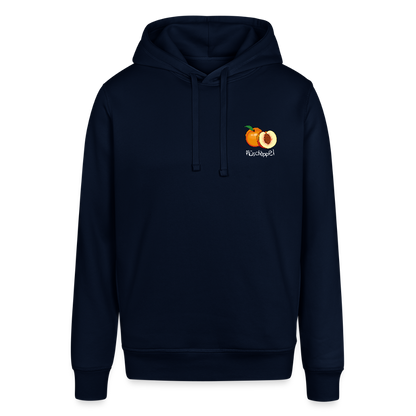 Unisex Bio-Hoodie - Plüschappel (weiss) - Navy