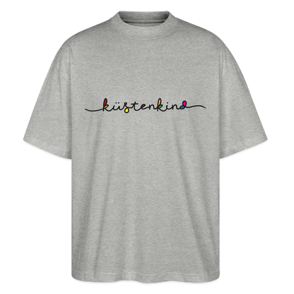 Unisex Oversize Bio-T-Shirt - Küstenkind - Grau meliert