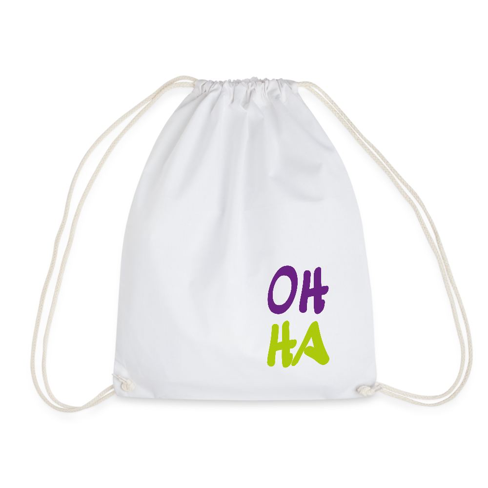 Turnbeutel - Oh ha - Weiß