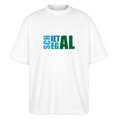 Unisex Oversize Bio-T-Shirt -Schietegal - Weiß