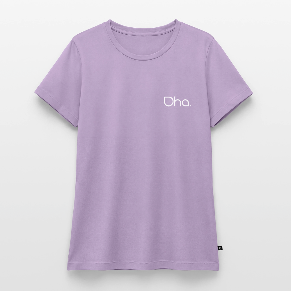 Oha (weiß) - Damen Premium Bio T-Shirt - Lavendel