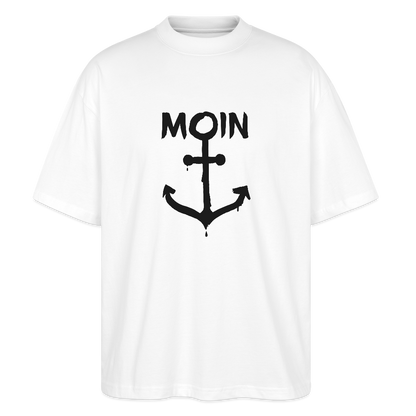 Unisex Oversize Bio-T-Shirt - Moin Anker - Weiß