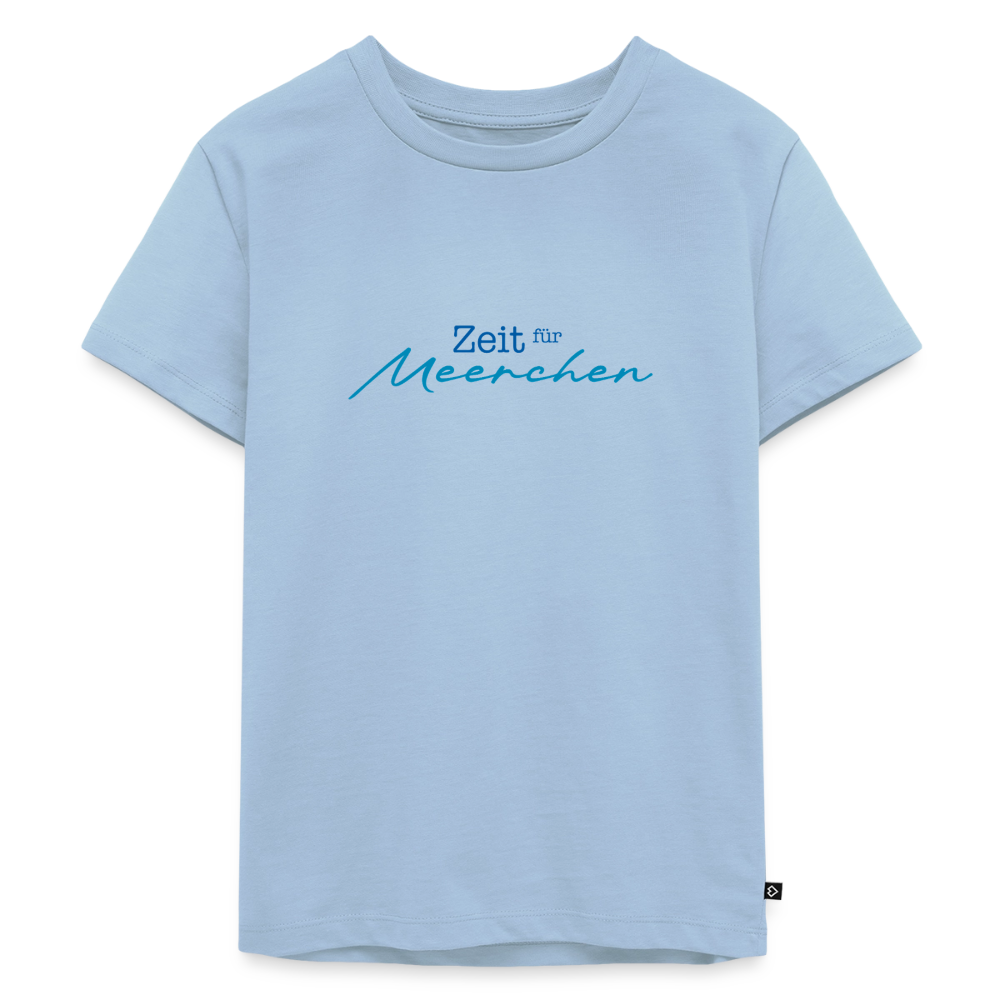 Kinder Premium T-Shirt "Zeit für Meerchen" - Hellblau