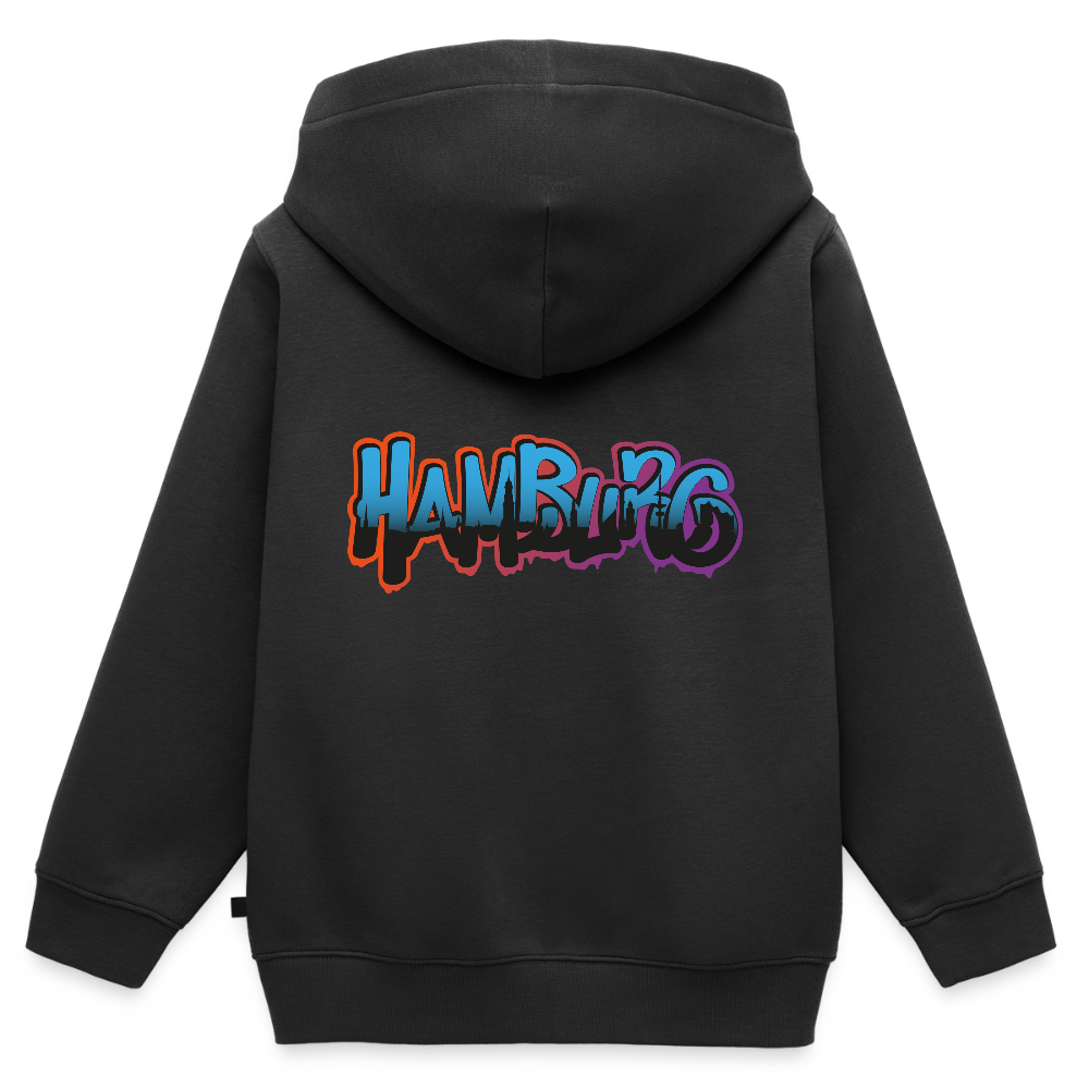 Kinder Premium Kapuzenjacke - Hamburg - Schwarz