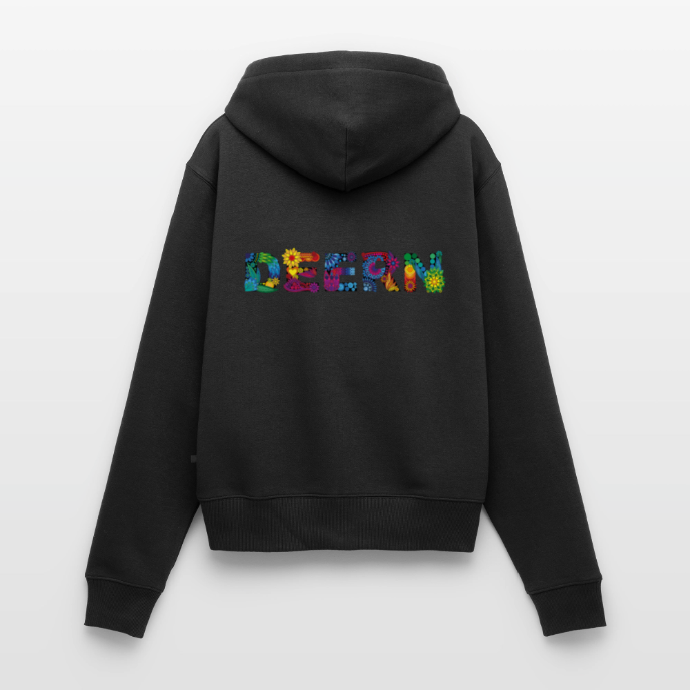 Damen Premium Kapuzenjacke - Deern - Schwarz