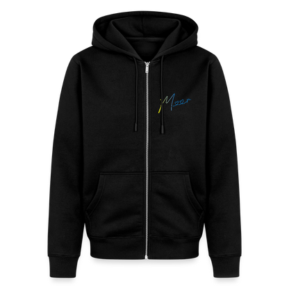 Männer Premium Kapuzenjacke - Meer - Schwarz