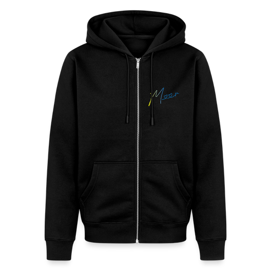 Männer Premium Kapuzenjacke - Meer - Schwarz
