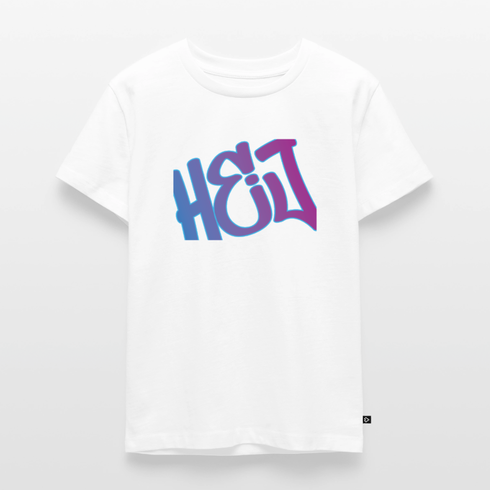 Kinder Premium T-Shirt "Hej" - Weiß