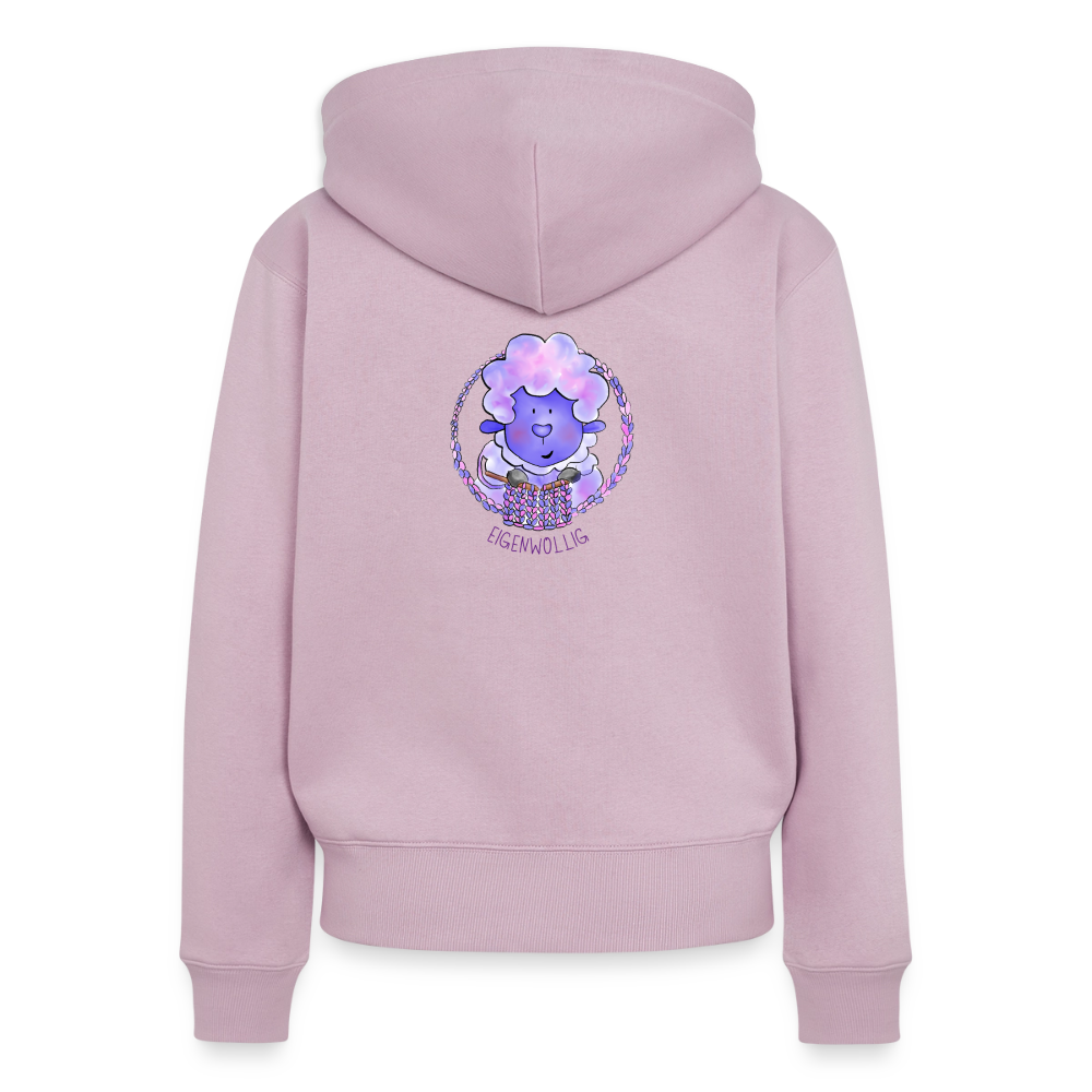 Frauen Premium Kapuzenjacke - Eigenwollig - Altrosa