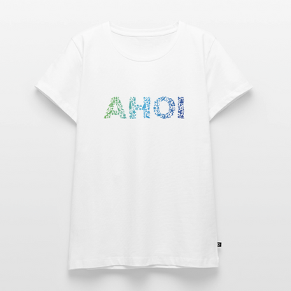Damen Premium Bio T-Shirt - Ahoi doodles - Weiß