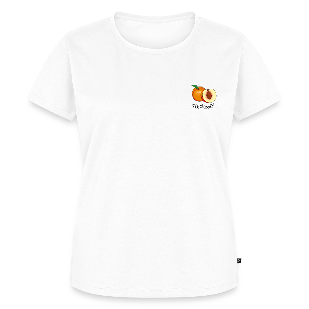 Damen Premium Bio T-Shirt - Plüschappel - Weiß