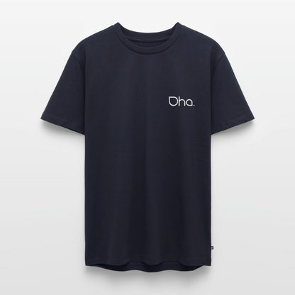 Oha - Herren Premium T-Shirt (weiß) - Navy
