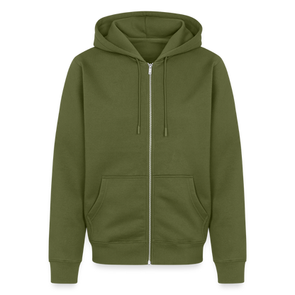 Herren Premium Kapuzenjacke - wat'n Schietweer (weiss) - Khaki