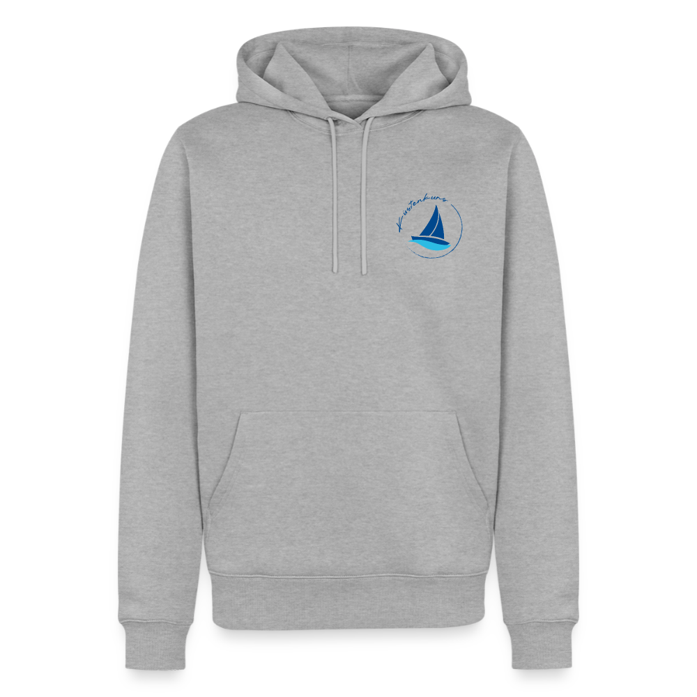 Küstenkurs - Herren Premium Hoodie - Grau meliert