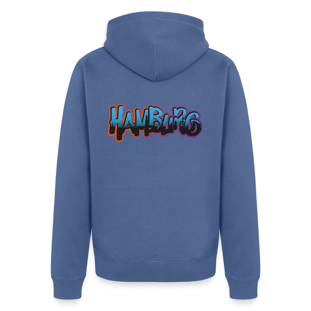 Herren Premium Kapuzenjacke - Hamburg - Taubenblau