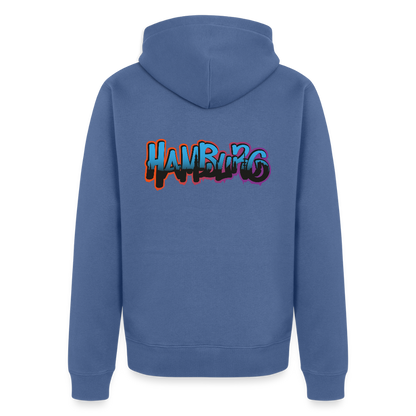 Herren Premium Kapuzenjacke - Hamburg - Taubenblau