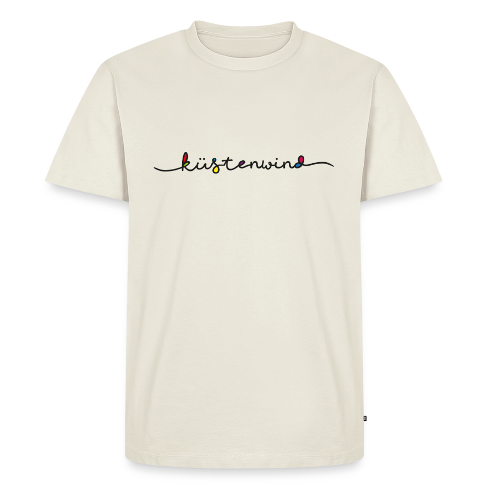 Küstenwind - Herren Premium Bio T-Shirt - Naturweiß