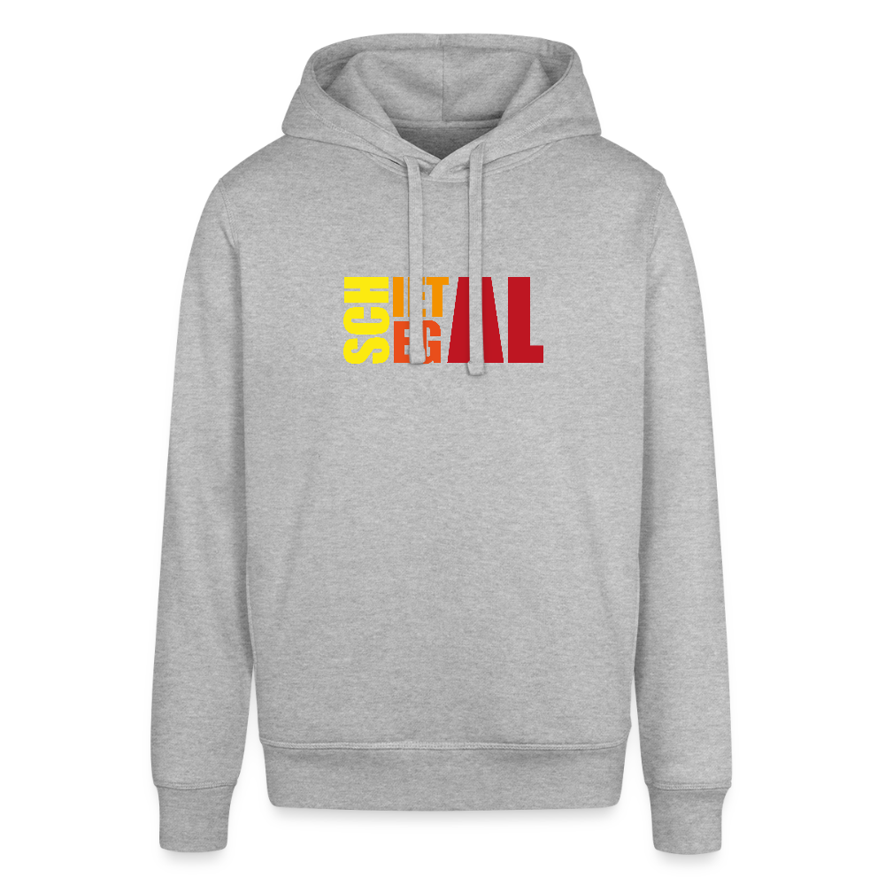 Unisex Bio-Hoodie - Schietegal - Grau meliert