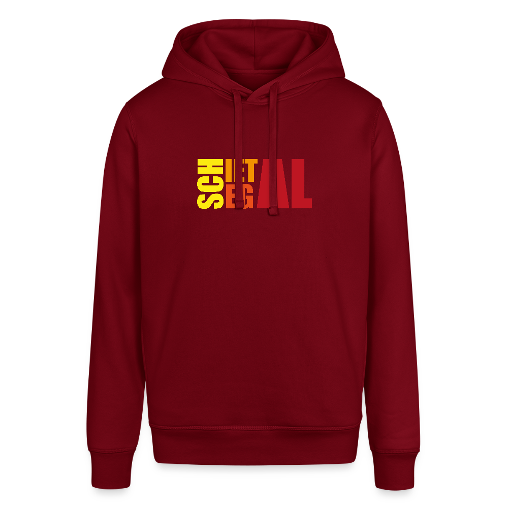 Unisex Bio-Hoodie - Schietegal - Burgunderrot