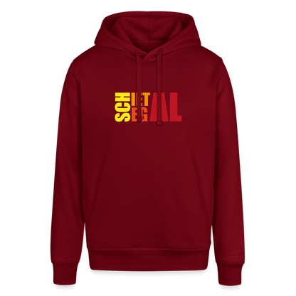 Unisex Bio-Hoodie - Schietegal - Burgunderrot