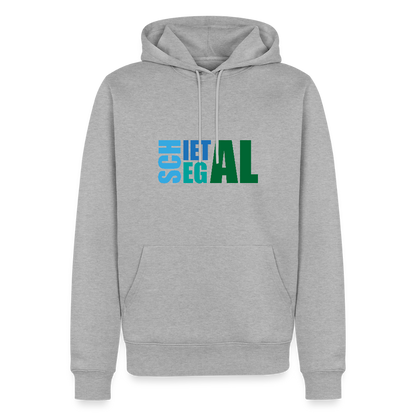 Herren Premium Hoodie - Schietegal - Grau meliert