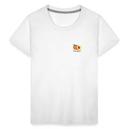 Kinder Premium T-Shirt - Plüschappel - Weiß