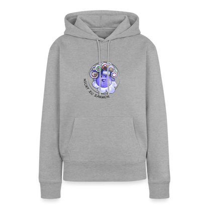 Nicht zu zähmen - Damen Premium Hoodie - Grau meliert
