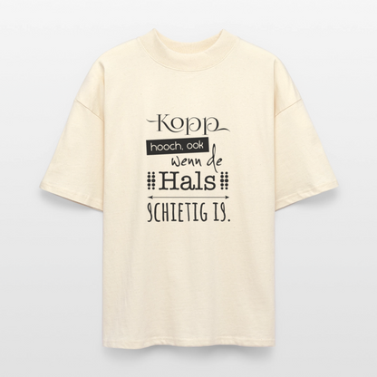 Unisex Oversize Bio-T-Shirt - Kopp hooch - Weißgrau